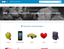 Tablet Screenshot of dik.nl
